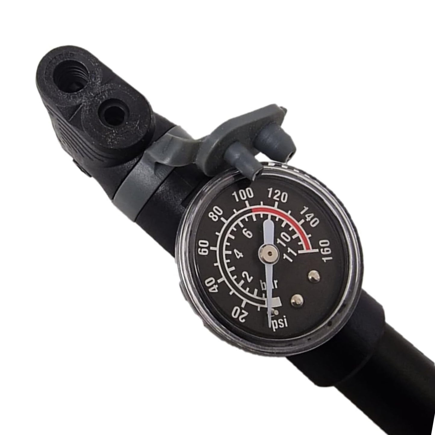 Awe 100 PSI CNC 6063 Alloy Bike Pump & Gauge Schrader/Presta Valve