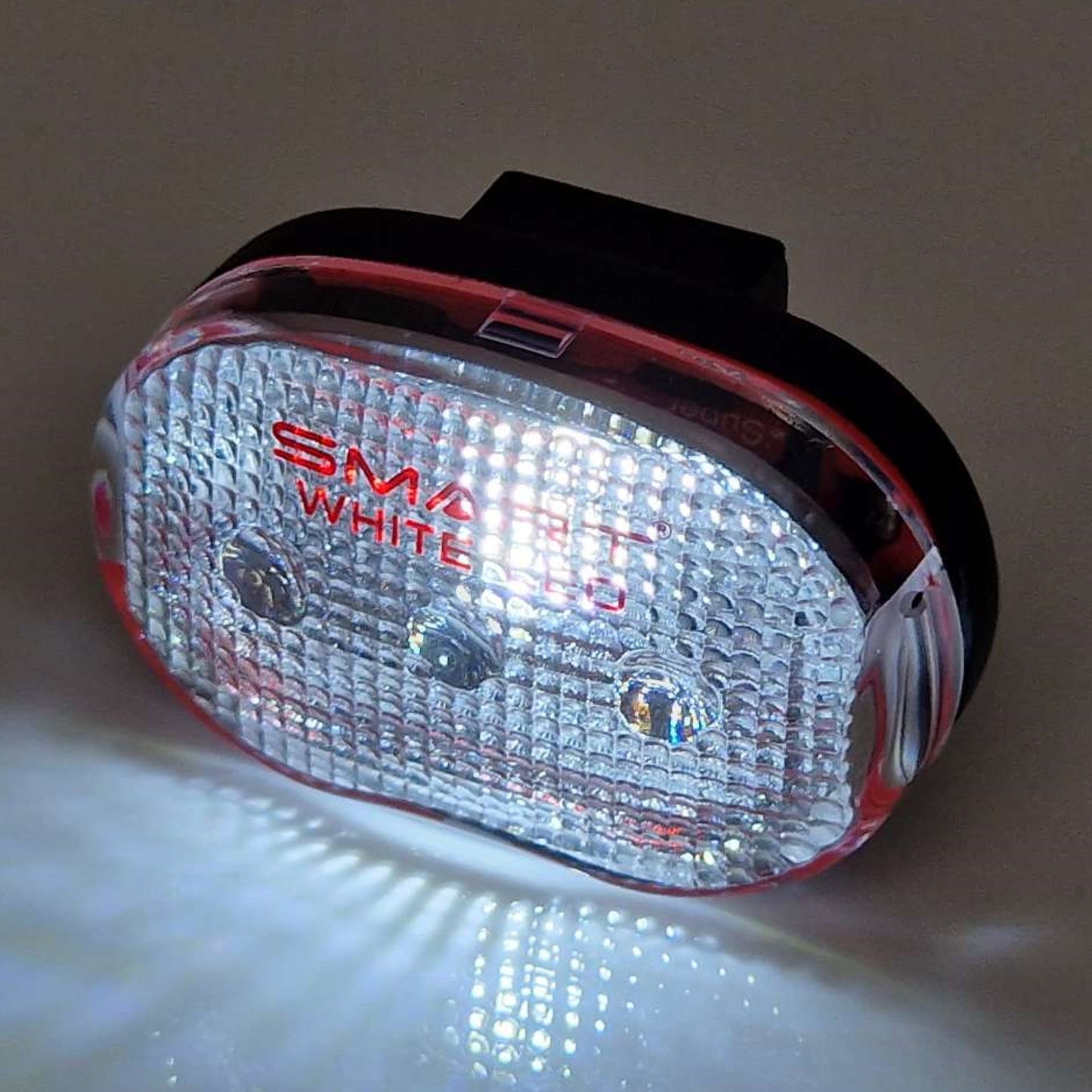 SMART 1 x Superbright White SMD LED 15 Lumens Battery Front Bike/Bicycle Light