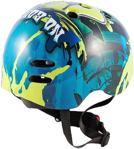 Sport Direct Adult BMX/Skateboard/Scooter/Bike Helmet Medium 55-58cm Blue/Green
