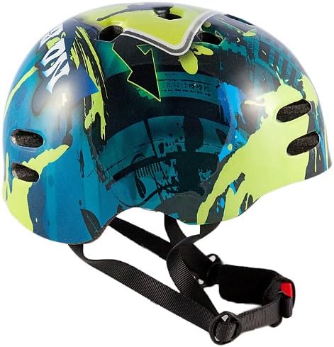 Sport Direct Adult BMX/Skateboard/Scooter/Bike Helmet Medium 55-58cm Blue/Green