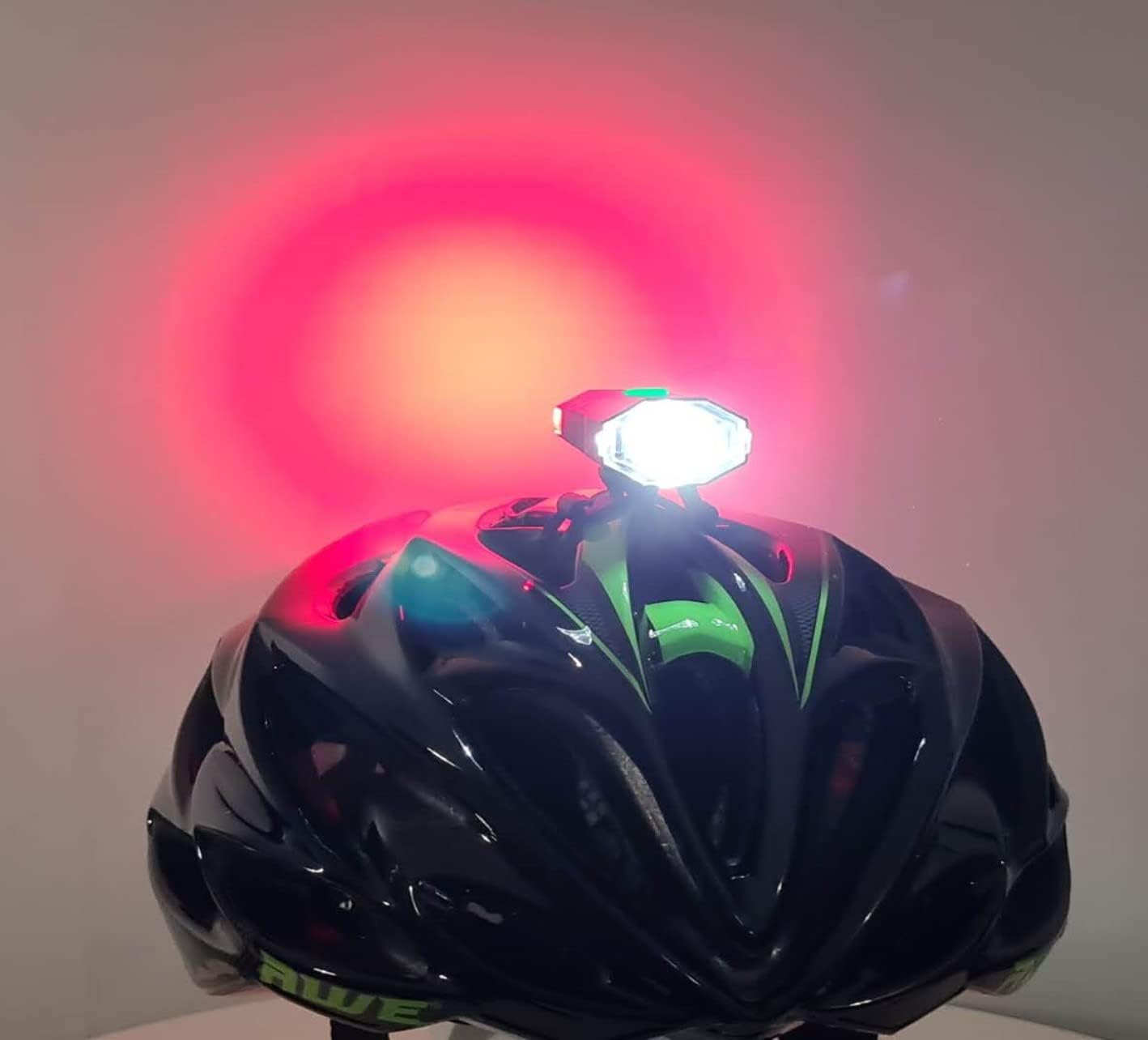 Awe 180 Lumens 2 x LED's USB Rechargeable Bike Helmet Light 360º Visibility