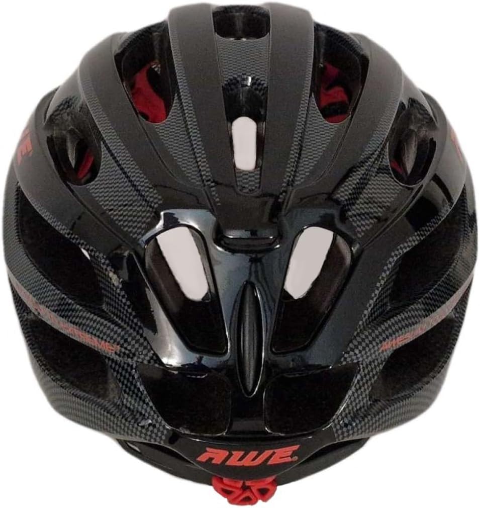 AweAir In Mould Adult Bike Helmet Large 58-61cm Black/Carbon/Red