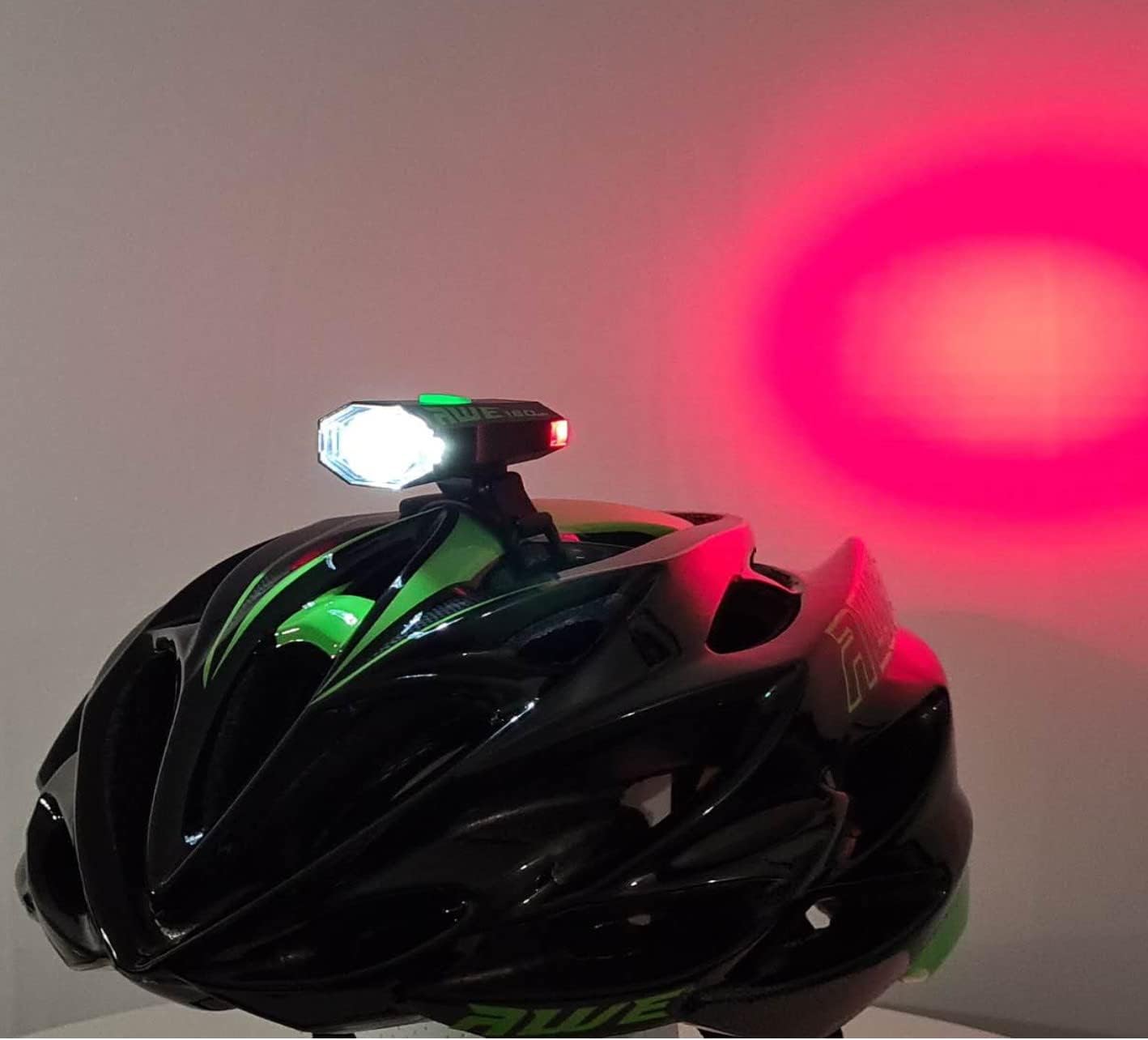 Awe 180 Lumens 2 x LED's USB Rechargeable Bike Helmet Light 360º Visibility