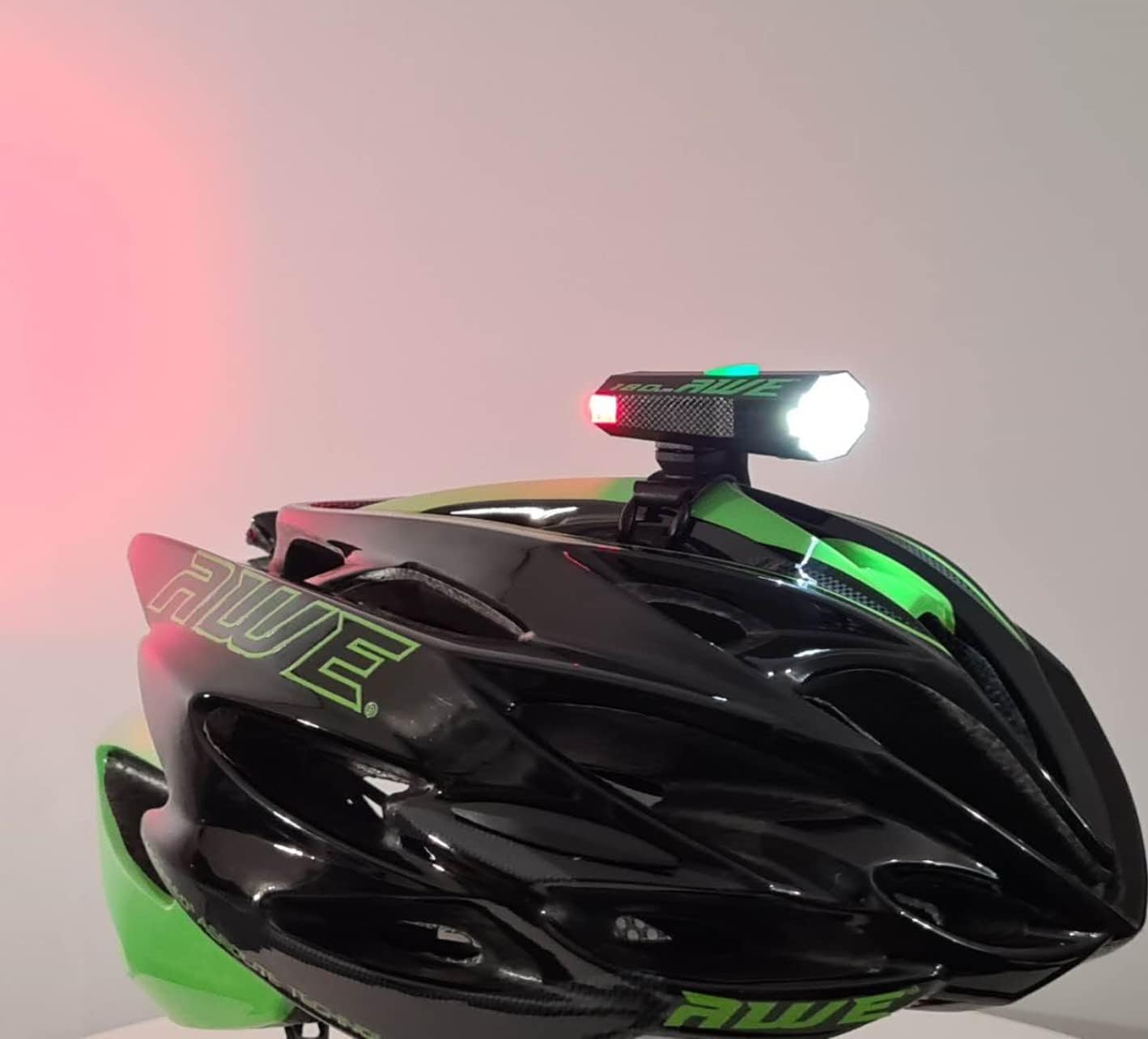 Awe 180 Lumens 2 x LED's USB Rechargeable Bike Helmet Light 360º Visibility
