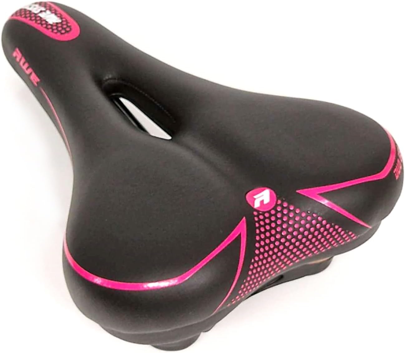 Awe Adult Gel Bike/E-Bike/City Bicycle Saddle Large Pink/Black