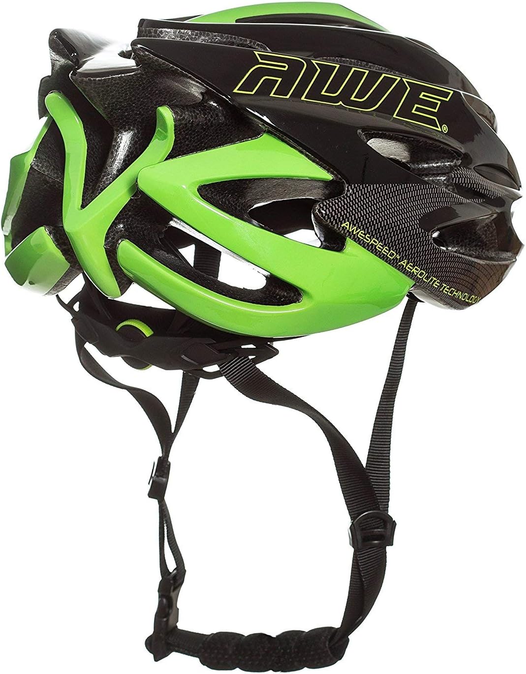 AweSpeed In Mould Adult Bike Helmet Large 58-61cm Black/Green/Carbon