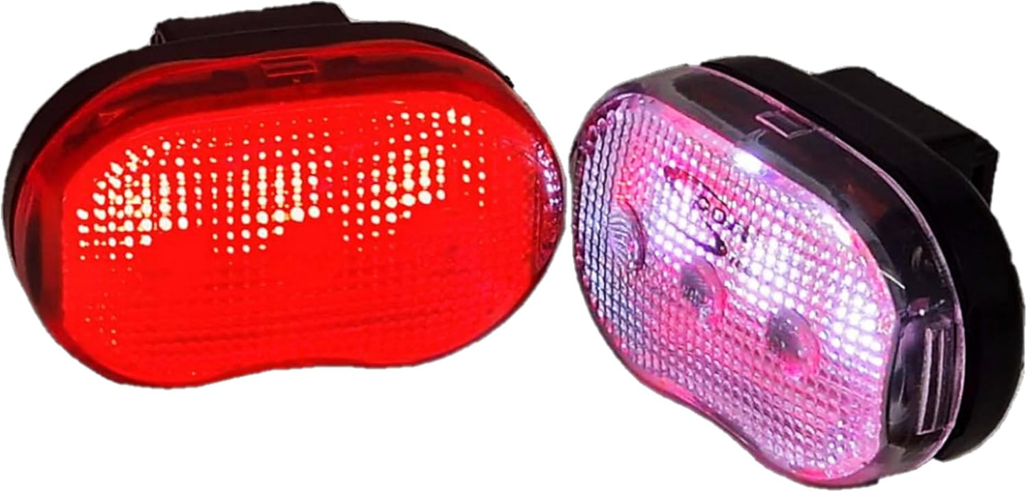 Sport Direct Mega Bright 6 x LEDs Battery Bike Light Set Front/Rear