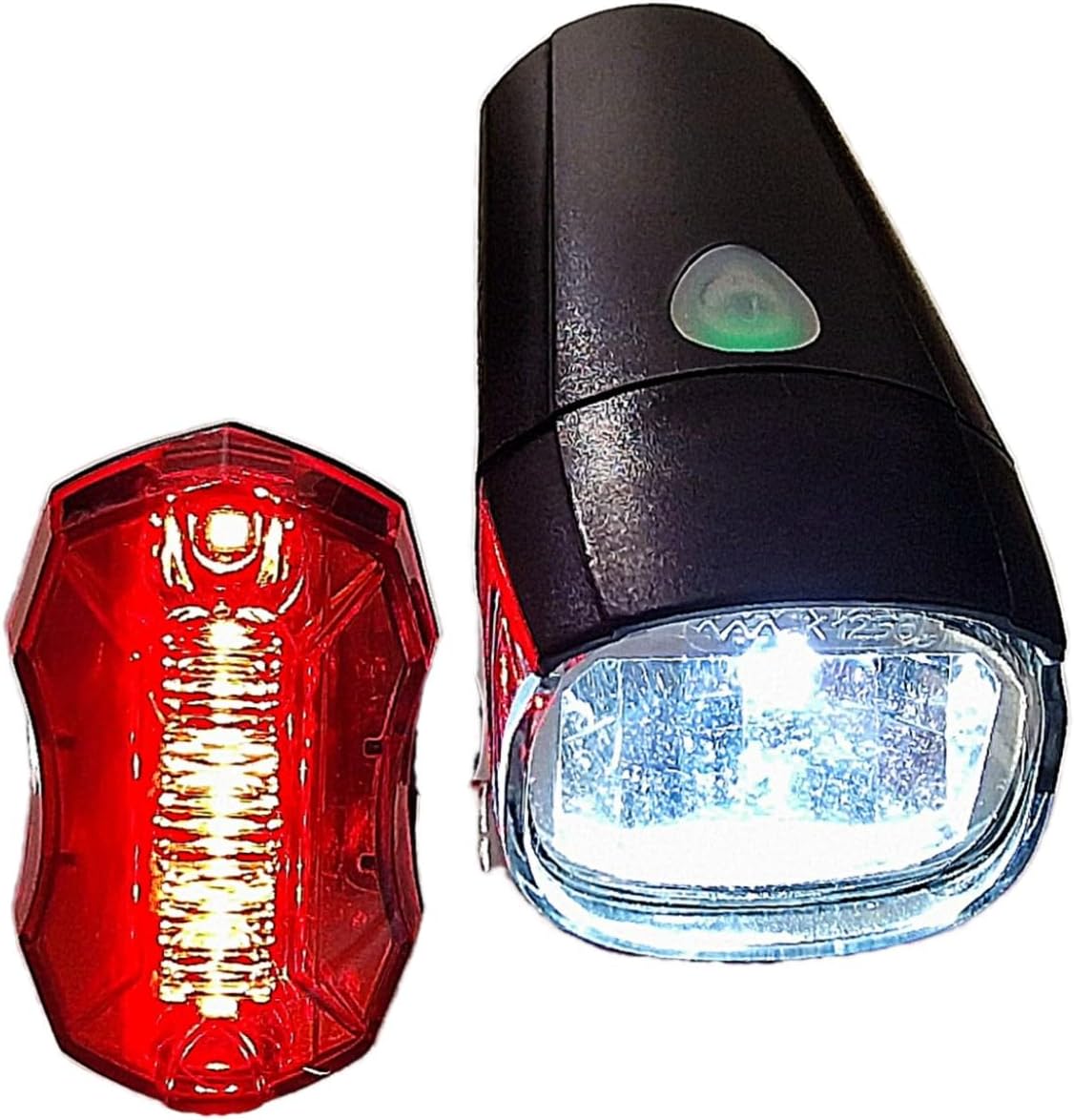 AweCity+ 30 Lux Opti Tec Lens Front & Rear 5 x Red SMD LEDs Bike Light Set