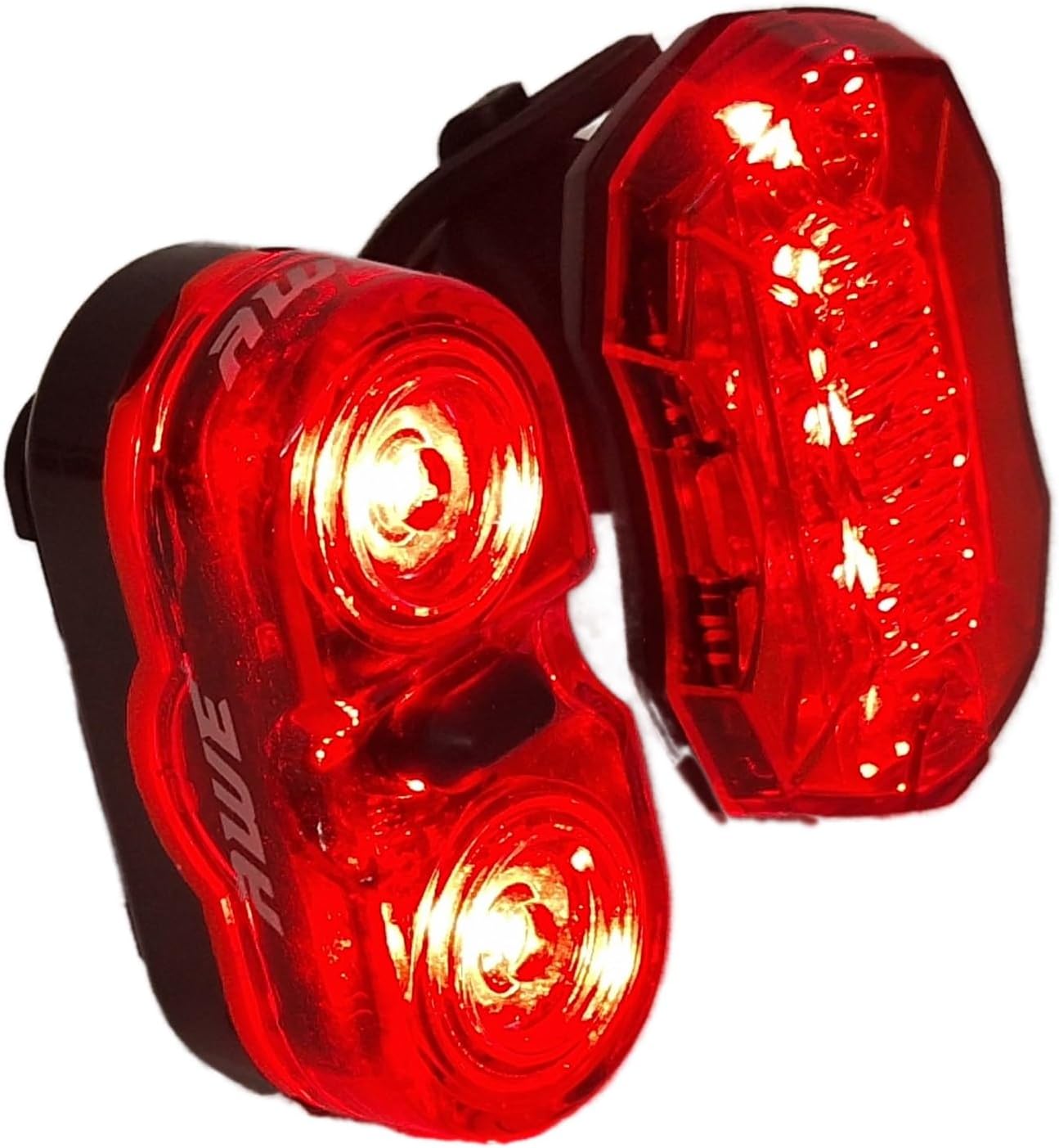 Awe Twin Red LED Bike Light Set, 2 x 0.5W AAA Battery & 5 x Red SMD LED