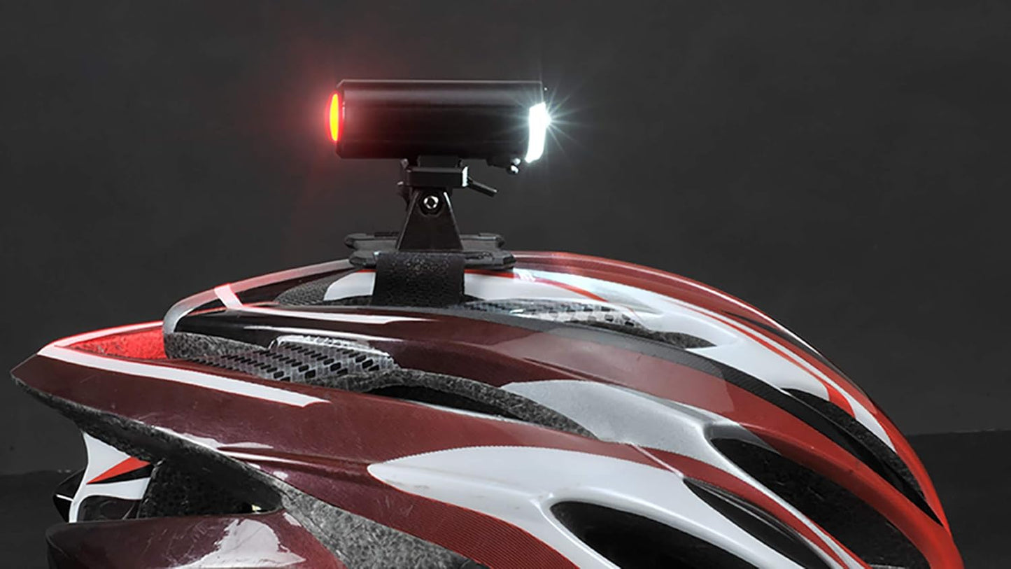 AWE 150 Lumens 1 x Front LED & 7 x Rear COB's USB Bike Helmet Light 360º Visibility