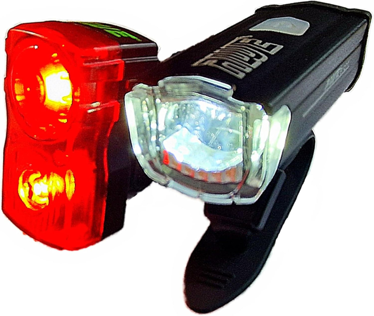 Awe Bright 340 Lumens USB Rechargeable Bike Light Set Front/Rear