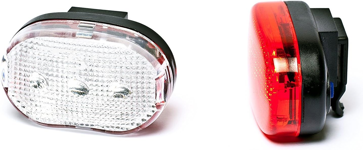 Sport Direct Mega Bright 6 x LEDs Battery Bike Light Set Front/Rear