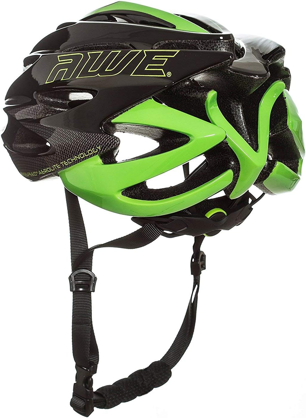 AweSpeed In Mould Adult Bike Helmet Large 58-61cm Black/Green/Carbon