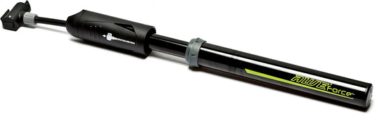 Awe 80 PSI CNC 6063 Alloy Mini Bike Pump Extractable Hose Dual Valve