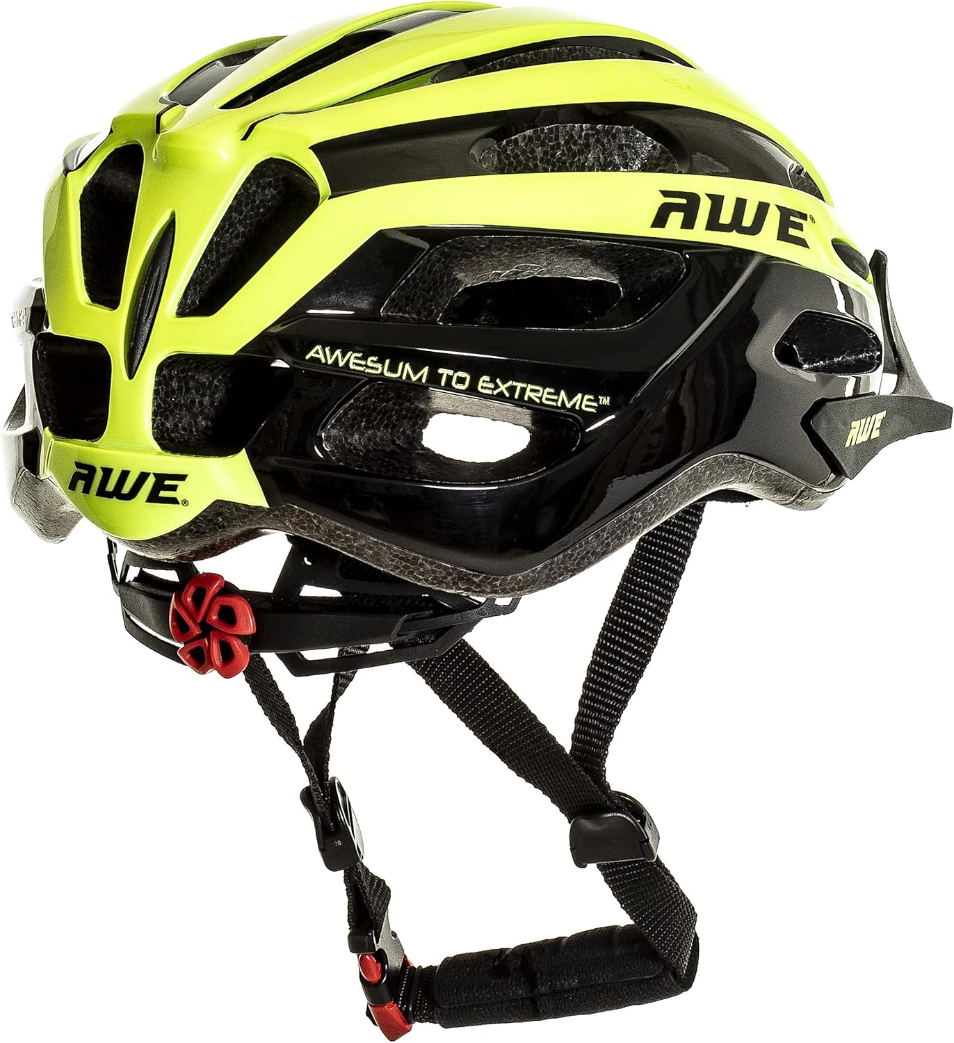 AweAir In Mould Adult Bike Helmet Medium 55-58cm Black/Neon