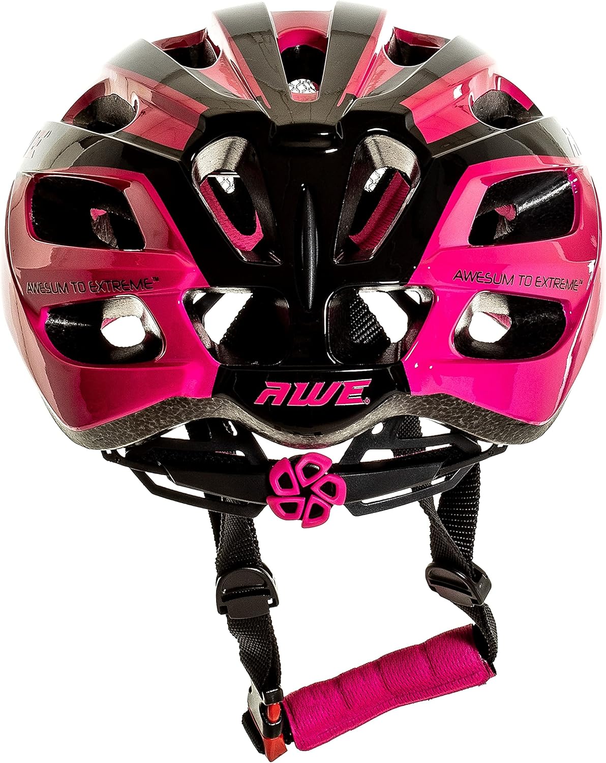 AweAir In Mould Adult Bike Helmet Medium 55-58cm Black/Pink
