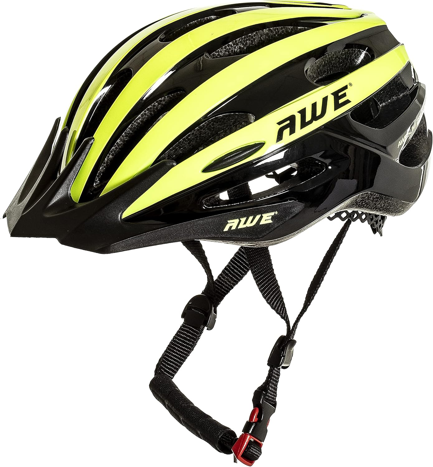 AweAir In Mould Adult Bike Helmet Medium 55-58cm Black/Neon