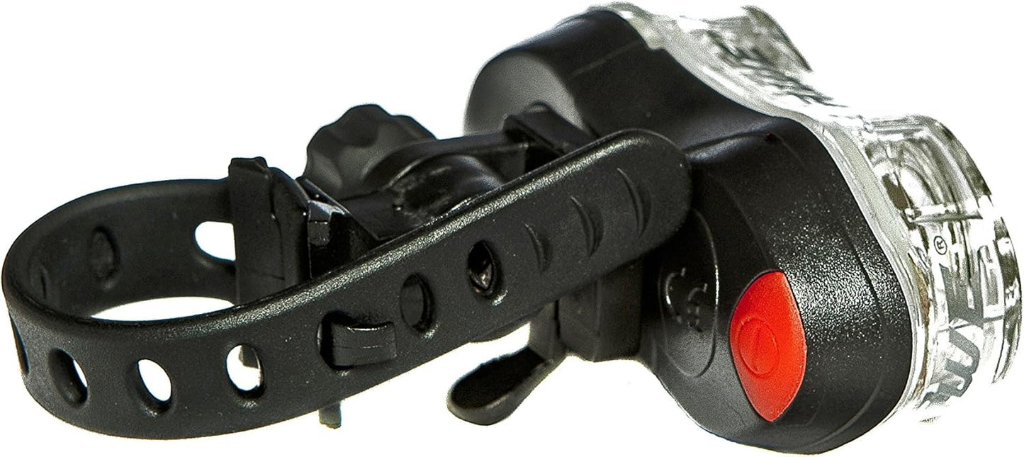 Awe Flash 40 Lumens 2 x 0.5W White LEDs Front Bike Light Inc; 2 x AAA Batts