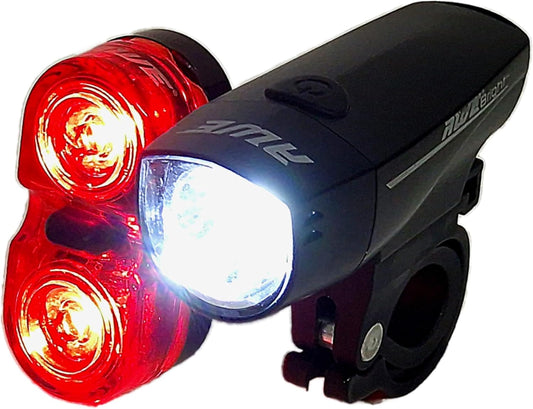 Awe Bright 140 Lumens Bike Light Set, Front LED & 2 0.5W Rear LED's