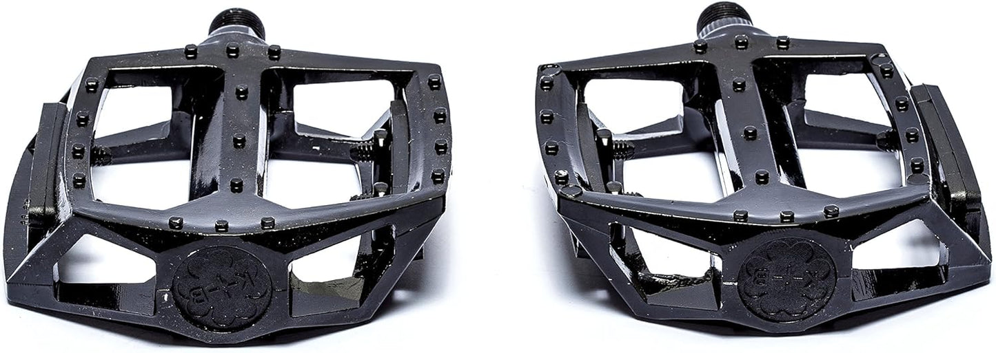 Sport Direct Alloy Flat-Platform 9/16" Black BMX/MTB Bike Pedals British Standards