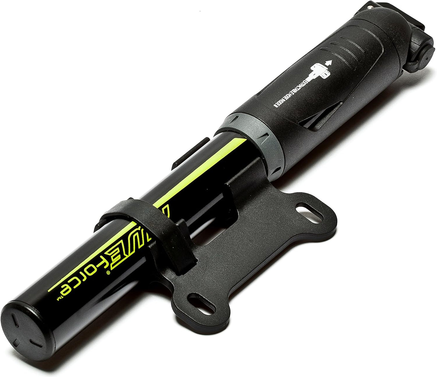 Awe 80 PSI CNC 6063 Alloy Mini Bike Pump Extractable Hose Dual Valve