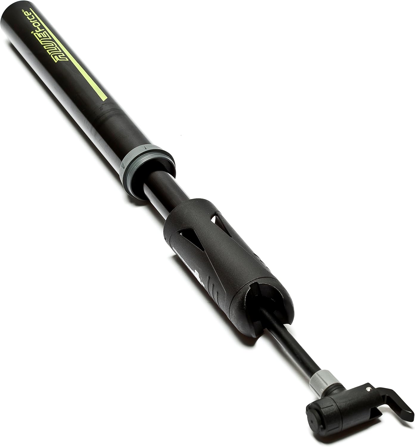 Awe 80 PSI CNC 6063 Alloy Mini Bike Pump Extractable Hose Dual Valve