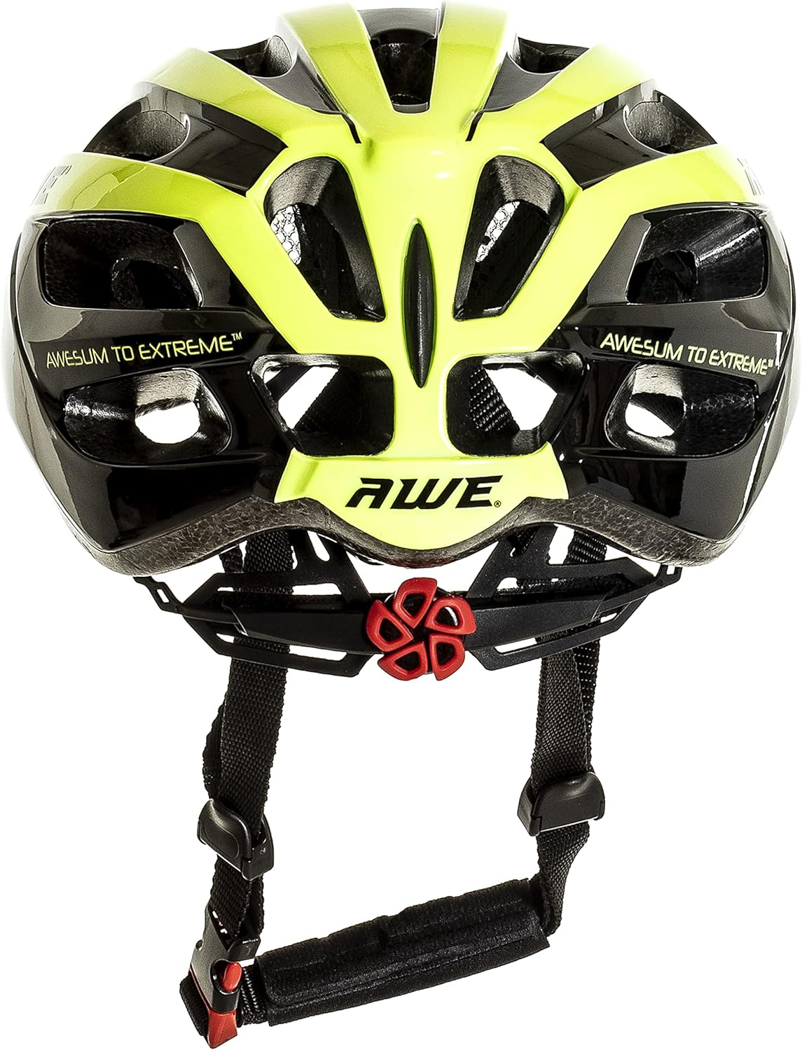 AweAir In Mould Adult Bike Helmet Medium 55-58cm Black/Neon