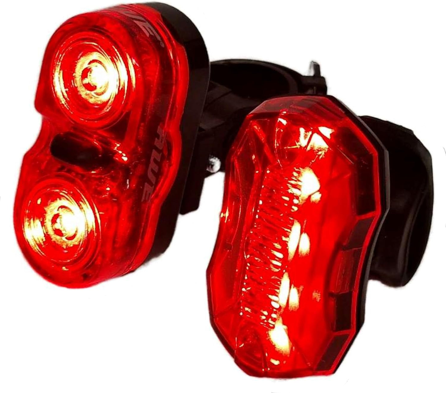 Awe Twin Red LED Bike Light Set, 2 x 0.5W AAA Battery & 5 x Red SMD LED