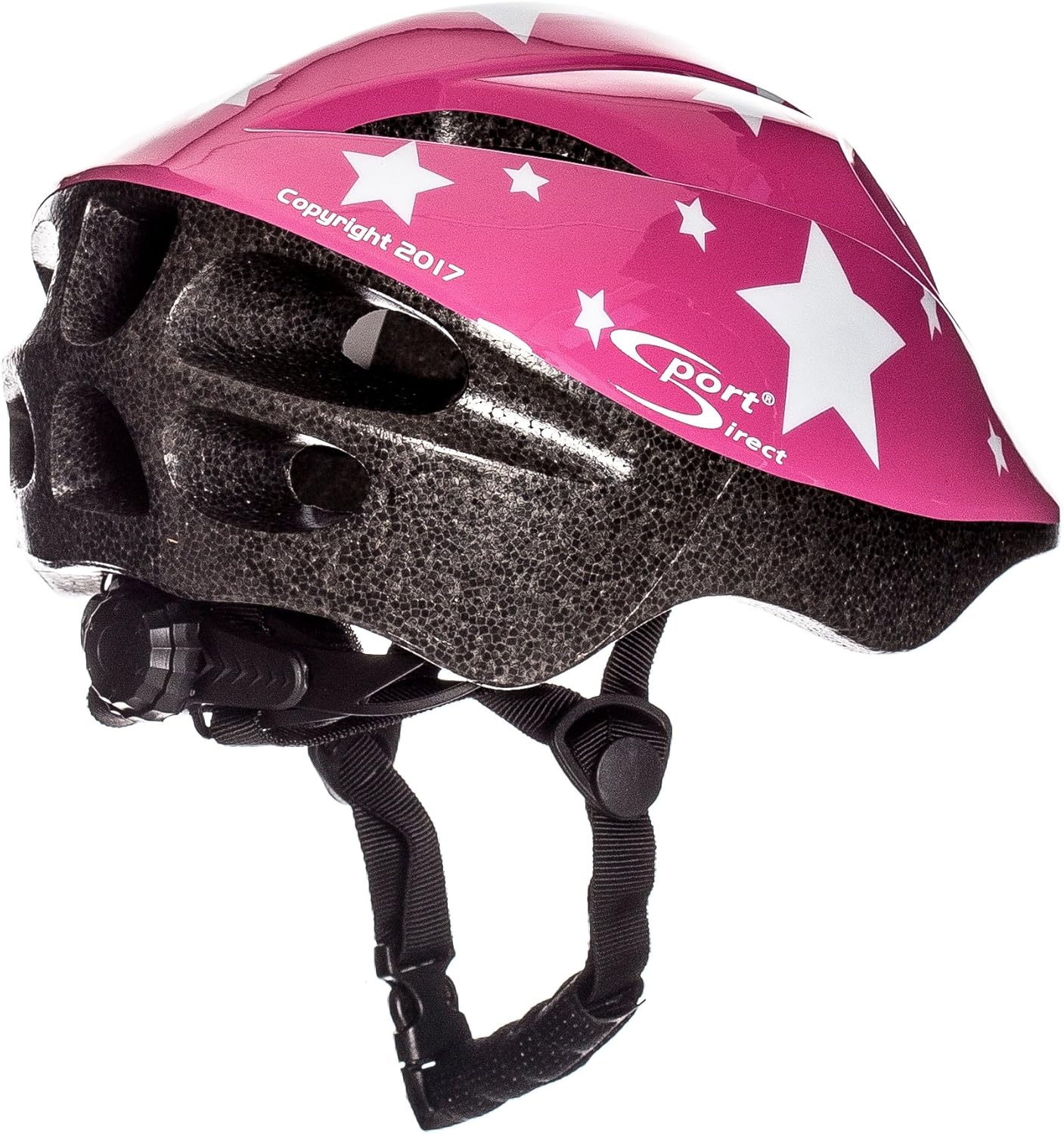Sport Direct "Pink Star" Pink Kids Bike Helmet Extra Small 48-52cm