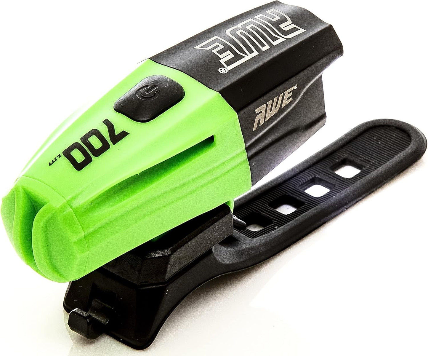 Awe 700 Lumens 1 x LED USB Rechargeable Front Bike Light Black/Green
