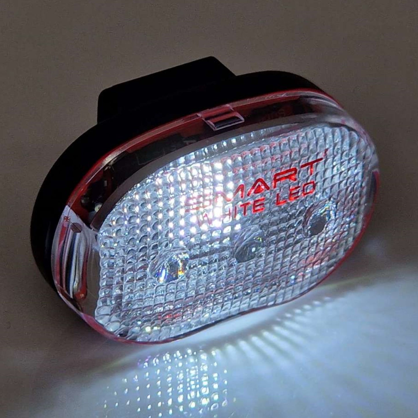 SMART 1 x Superbright White SMD LED 15 Lumens Battery Front Bike/Bicycle Light