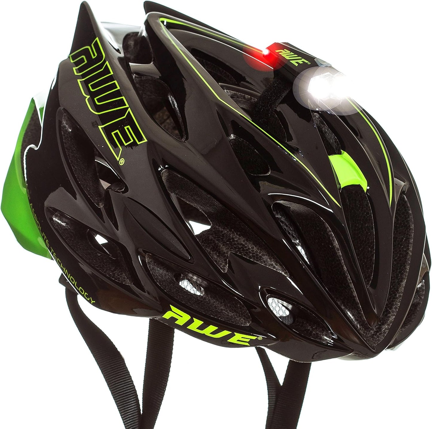 Awe 40 Lumens 2 x LED USB Rechargeable Bike Helmet Light 360º Visibility
