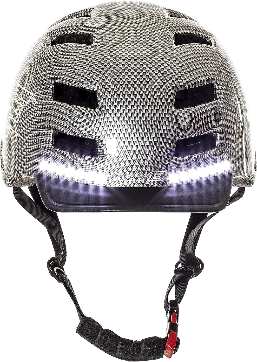 AweTech In Mould Adult LED USB Bike Helmet Large 58-61cm Graphite
