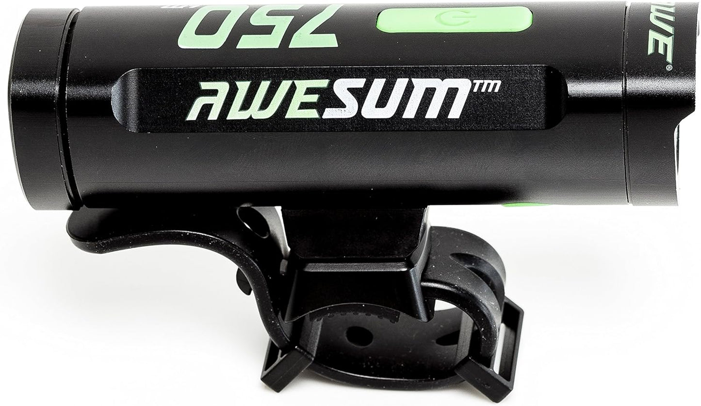 Awe Bright 750 Lumens USB Rechargeable Bike Front Light