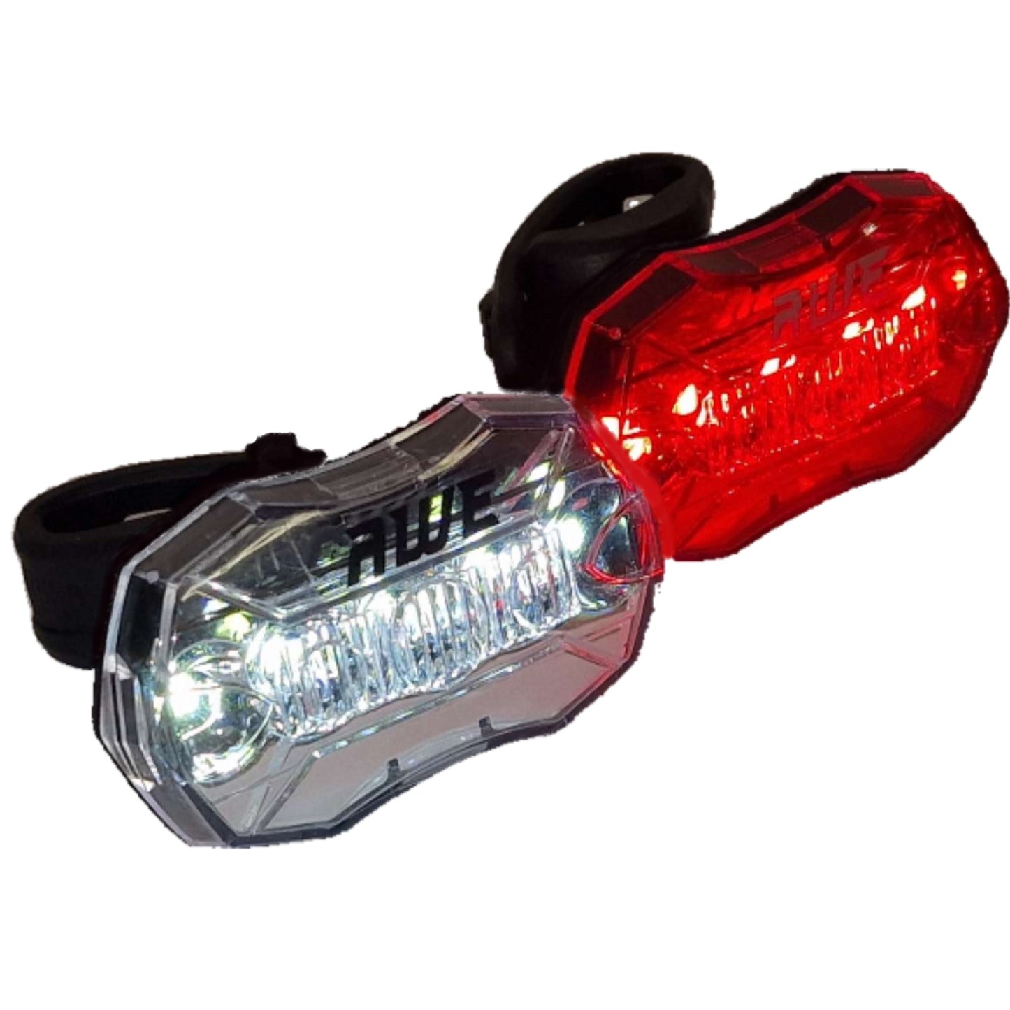 Awe Strobe 10 Diode SMD LEDs Bike Light Set, 5 Diode Front & 5 Diode Rear