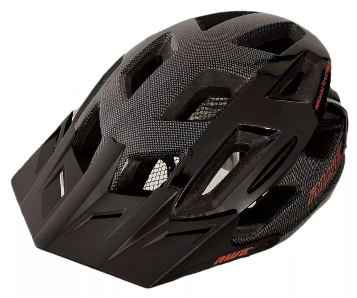 AweRide In Mould Adult Bike Helmet Large 58-61cm Black/Carbon/Red