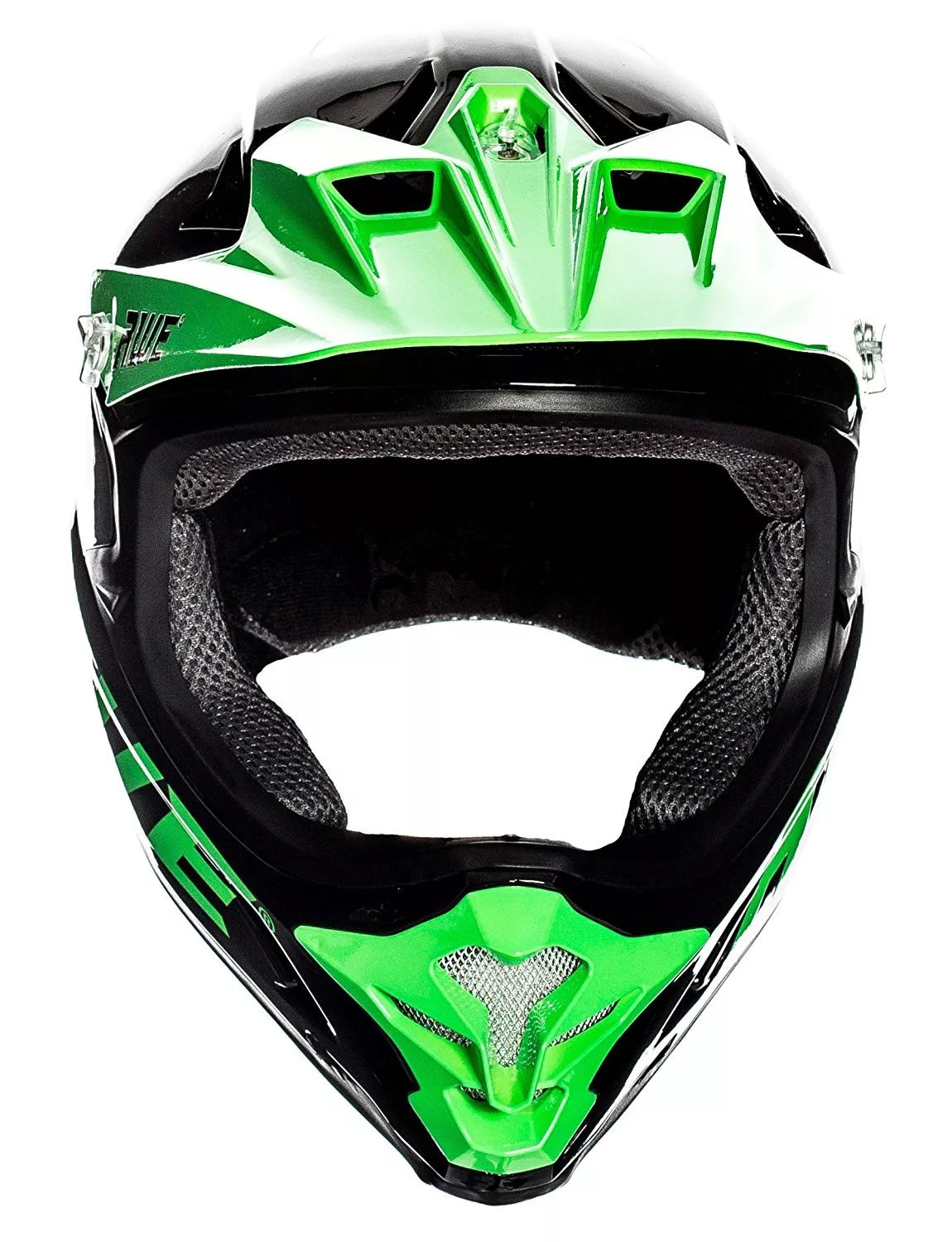 AweBlast 16+/Adult BMX/Downhill/Full Face/Enduro Bike Helmet 56-58cm Black/Green