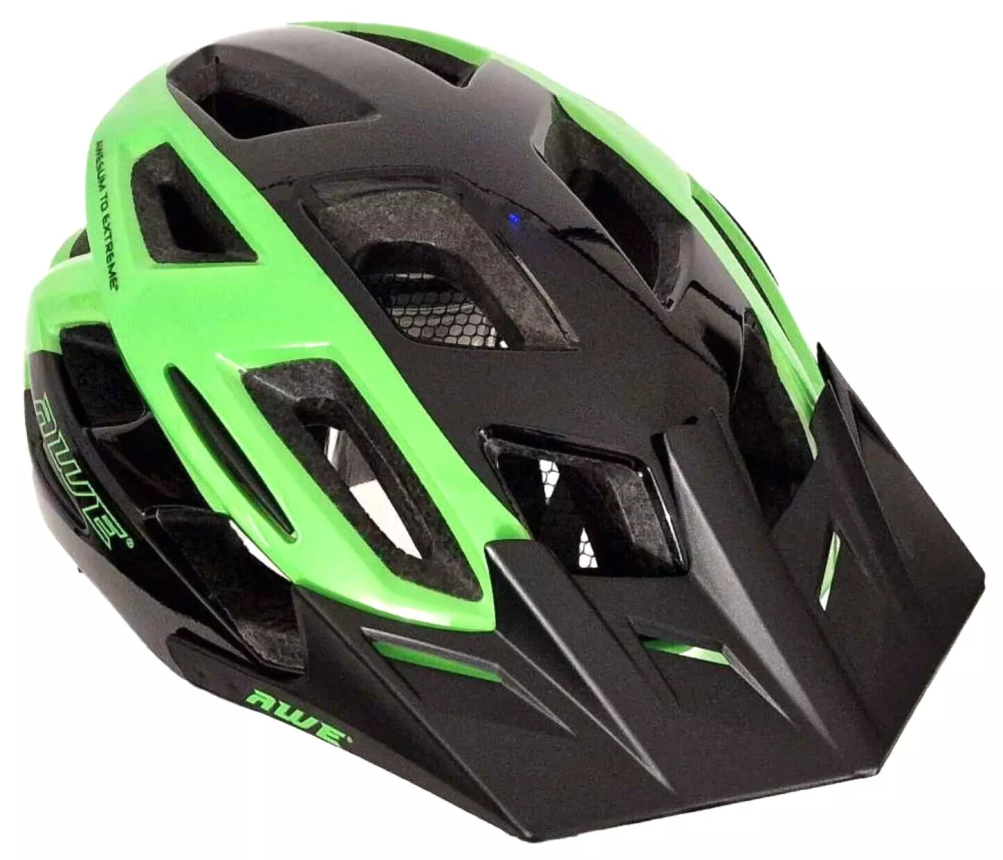 AweRide In Mould Adult Bike Helmet Medium 55-58cm Black/Green