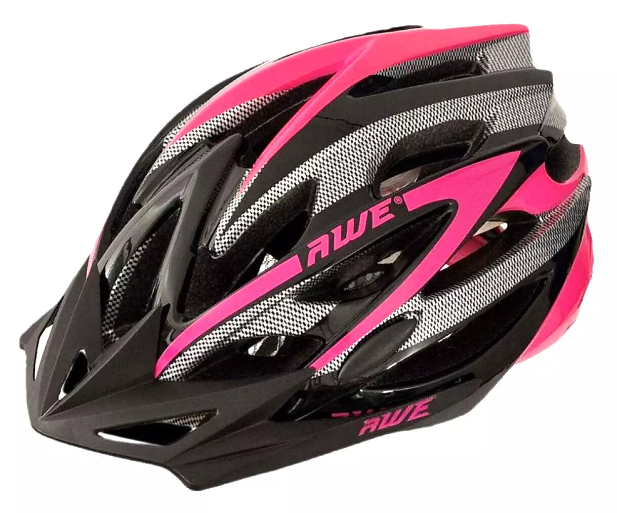AweAeroLite In Mould Adult Bike Helmet Medium 55-58cm Black/Pink