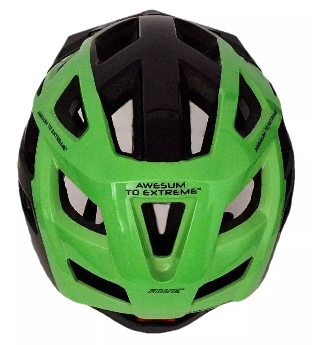AweRide In Mould Adult Bike Helmet Large 58-61cm Black/Green