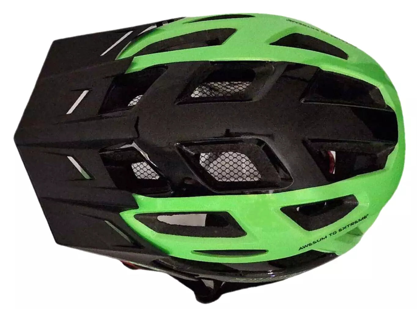 AweRide In Mould Adult Bike Helmet Medium 55-58cm Black/Green