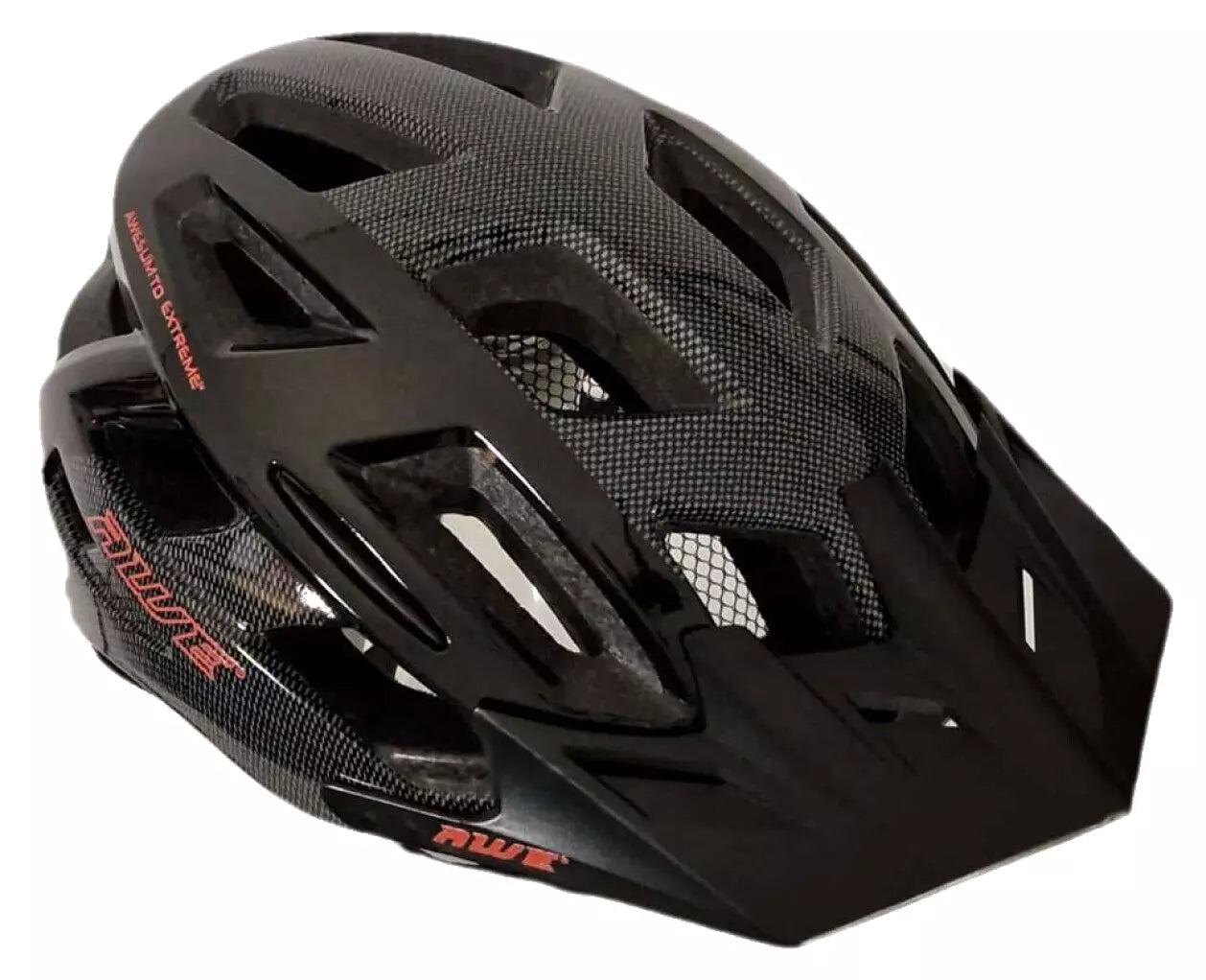 AweRide In Mould Adult Bike Helmet Large 58-61cm Black/Carbon/Red