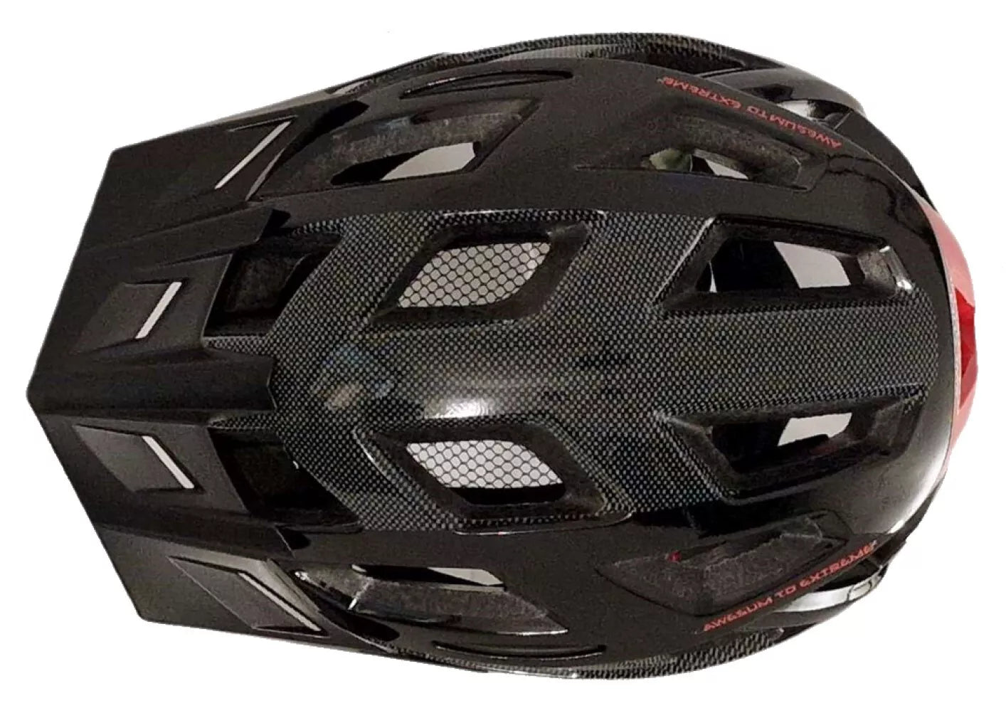AweRide In Mould Adult Bike Helmet Large 58-61cm Black/Carbon/Red