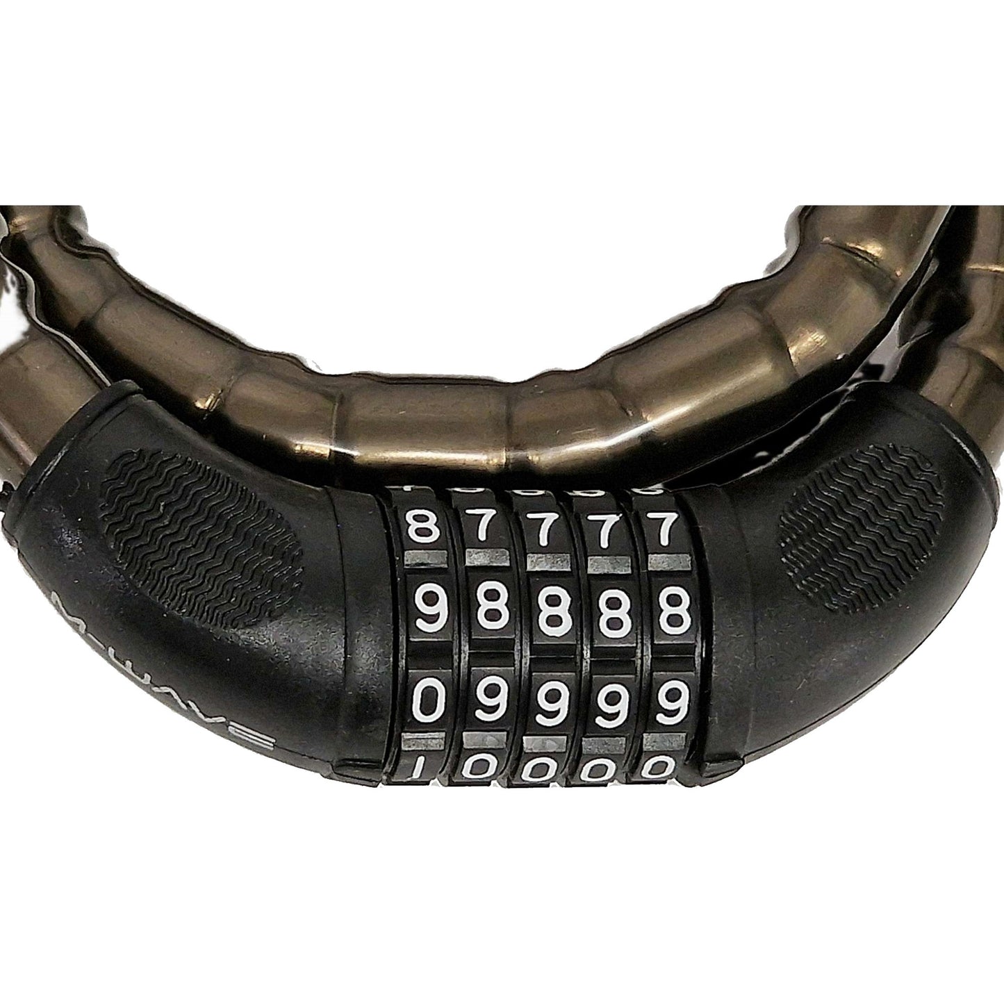 Armoured Steel 800mm x 18mm Changeable Combination Cable Bike Lock