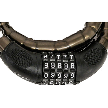Armoured Steel 800mm x 18mm Changeable Combination Cable Bike Lock