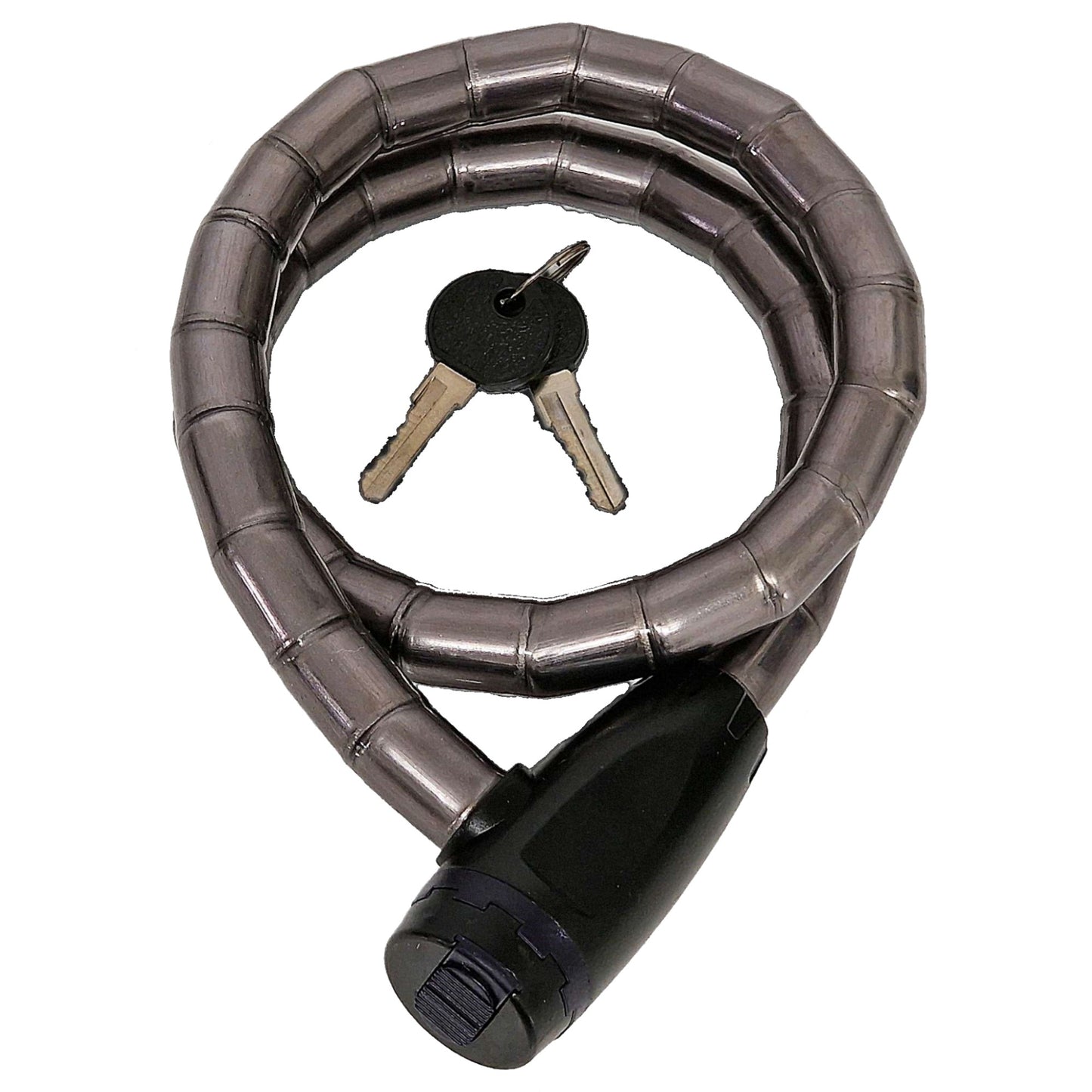Armoured Steel Bike Cable Lock 800mm x 18mm with Keys