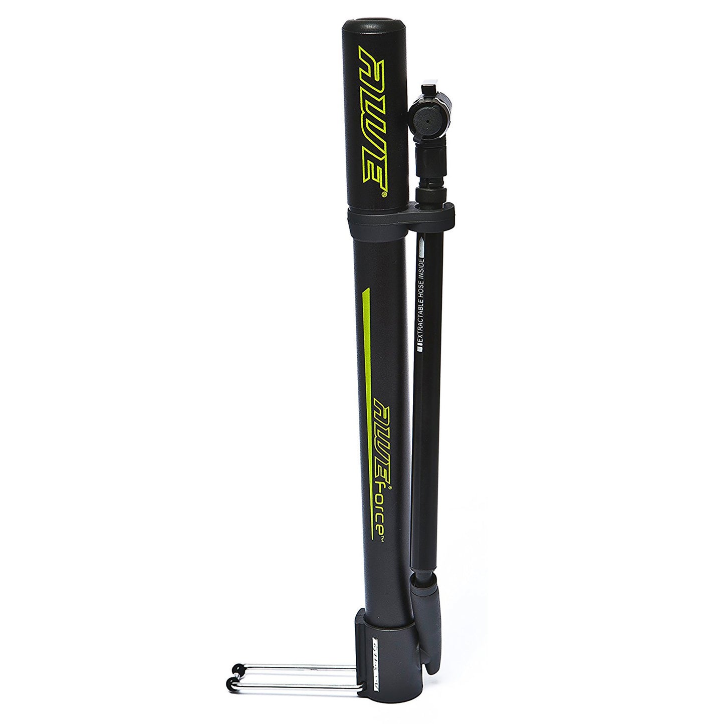 Awe 120 PSI Alloy Mini Floor Bike Pump Extractable Pump Connector Dual Valve
