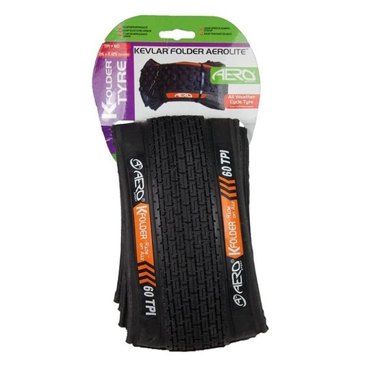 Aero Sport K-Folder Kevlar 60TPI Folding Bike Tyre 26" x 2.125 made with Kevlar