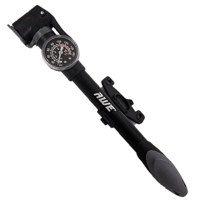 Awe 100 PSI CNC 6063 Alloy Bike Pump & Gauge Schrader/Presta Valve