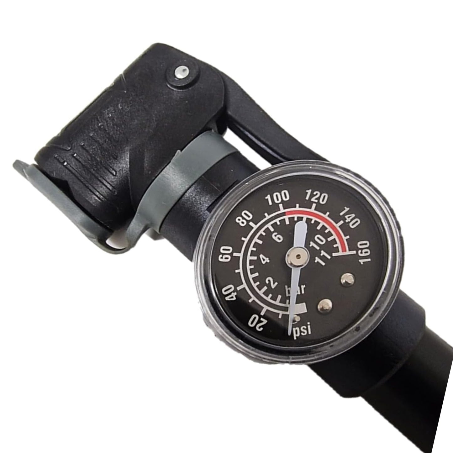 Awe 100 PSI CNC 6063 Alloy Bike Pump & Gauge Schrader/Presta Valve